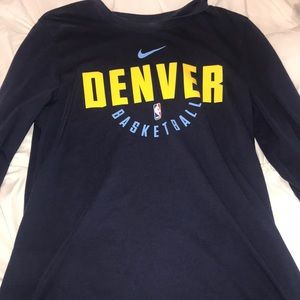 Navy blue nuggets long sleeve shirt